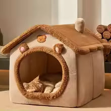 Orthopedic Plush Pet Bed – Washable & Non-Slip for Dogs and Cats